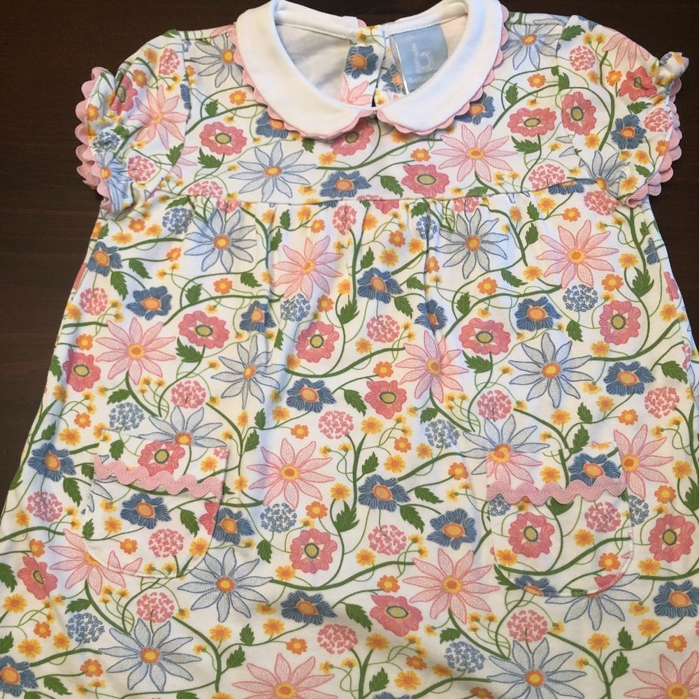 Bella Bliss floral print A-line cotton dress - Size 4